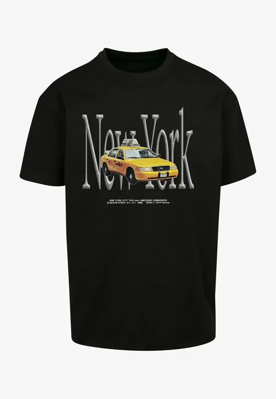 Upscale by Mister Tee NY TAXI - Apdrukāts T-krekls - black